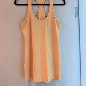 Lululemon Athletica Racerback Tank | Size 12 | Soft Peach Orange | Workout Top